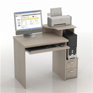 Компьютерный стол Колибри-КС-10 Дуб Беленый (7551)