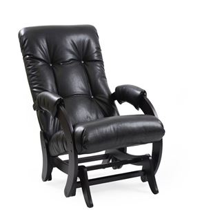 Кресло-маятник Модель 68 (венге/ Vegas lite black) черный